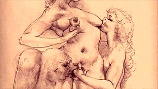 Vintage erotic illustration