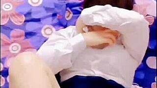 fucking my student girlfriend who turned out innocent and horny, bareback after school.