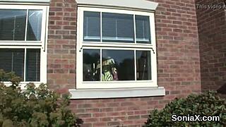 Gill Ellis Displays Giant Melons In Underwear