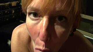 Great Blowjob By Canadian Redhead Milf In Camping Car
