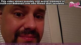 German Mature MILF with Big Tits in Amateur POV Swinger Club Action