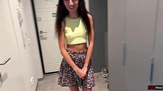 Hey neighbor, can you fuck me now that I’m 18 and ready for doggystyle?