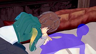 Konosuba Yaoi - Kazuma Sucks Cock with Cum Finish