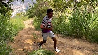 Wow! Outdoor gay cruising turns into wild anal action!