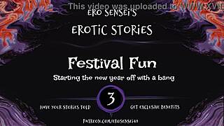 Festival fun leads to intense orgasm masturbation