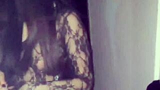 Latina Beauty Cheats at Costume Party with Hot Pussy Play