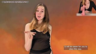 Sensual Goddess Commands Two Cum Shots in Hot Jerk Off Instructions