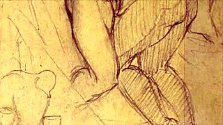 Vintage Erotic Illustration Of Antique Cartoon Anime Hentai