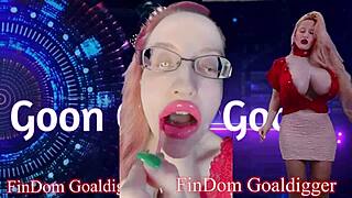 Pink Lip Gloss Jerk-Off Instructions for Total Domination