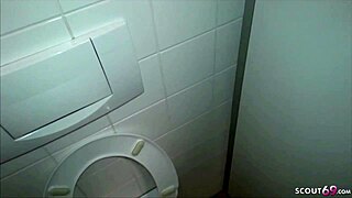 german teen caught secretly banging on school toilet