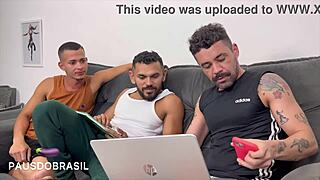 Twink Student Gets Bareback Action with Huge Cock!