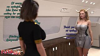 Futa3DX Blonde Babe GROWS A COCK and FUCKS Friends HARD