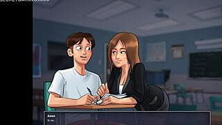 Busty teacher banged hard in classroom