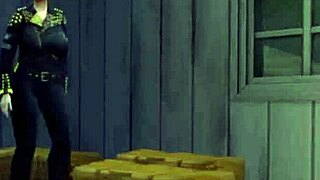 sims 4 biker chicks ride through town in anime hentai style, featuring big ass and tattoos in orgy scene