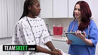 stunning ebony amari anne slobbers on doc’s rod 😍