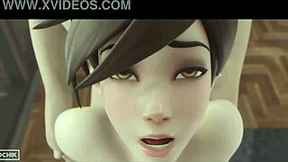 tracer fucks guy hard in 3d