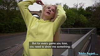 Public Agent Blonde Babe Receives Deep Dicking Outdoors