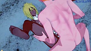 死神Nelliel和Tier Harribel激烈性爱hentai