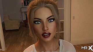 Learn acting with a hot scene of rough sex on the table in RPG Maker porn game E1-31