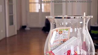 Tina Kay intensely fucks monster cock at home