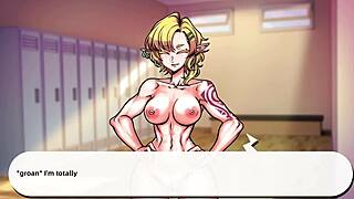 succubus gives blowjob in lewd gym on first day