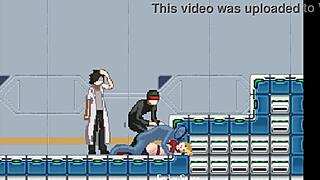 Cute Blonde in Wild Hentai Sex with Men in Forbidden Erotic Game