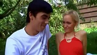 cute blonde teen gets anal fucked and facial, but is she too innocent for this?