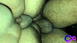 four guys satisfy group desires in box