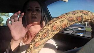 muff diving and anal blowjob in public costume