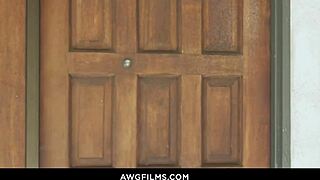 Gay sex scene with taboo theme and bareback action