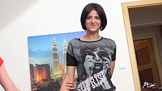 Brunette Hotties Feel Emotional In First Time Threesome With Blowjob And Cumshot