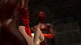 3D babe in an animated adventure