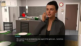 Curvy teen in sexy outfit plays game