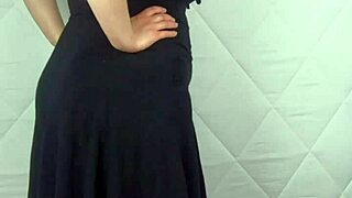 Beautiful plus size model in sexy dresses