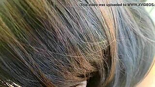 asian slut jj masturbates outdoors on dam