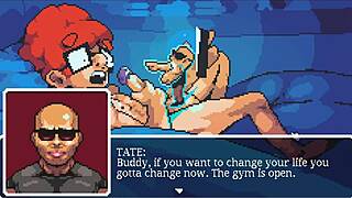 Gym Buddies Hentai - Muscular Girl Sucks Cock Post-Workout