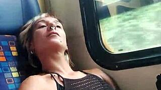 friend and i get risky on a crowded train