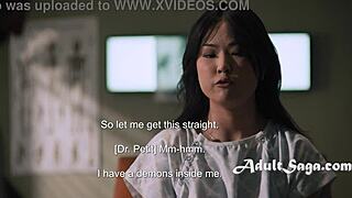 Sex Demon Destroys Innocent Asian Petite 18+ in Kinky Halloween Threesome