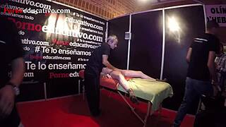 In this session, our sex coach gives ana marco an erotic massage, leading to fingering and orgasm