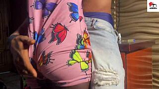 ebony horny aunty craves my hard cock now