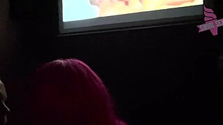 Man, I got a facial at the adult theater... didn’t expect that with a Brazilian ebony teen!