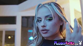 petite naked inked blondie anna claire clouds posing in sexy long boots