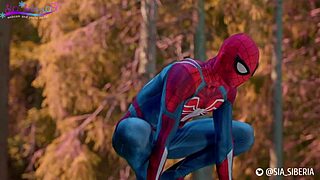 Sia Siberia in Spider-man costume for blowjob?