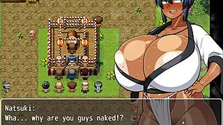 i'm the cute tanned natsuki in the hentai game episode 33 at the festival