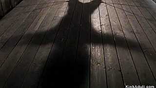 busty redhead experiences bizarre anal play with hook and dildo