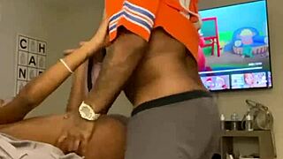 Just messing around on her best friend's bed.