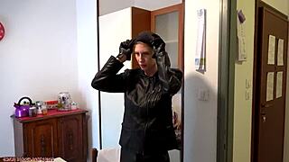 Masked Domina Fucks Blonde In Doggy Style