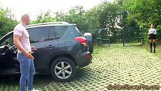 i give golden shower to whore and jizz on her big tits