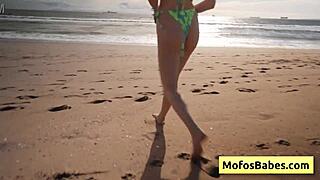 natural busty blonde sahara skye gives charles dera a wet blowjob in the car near the beach