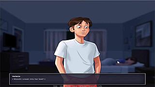 Detailed Scene From Summer Time Saga UNC Part 15 In Anime Style.